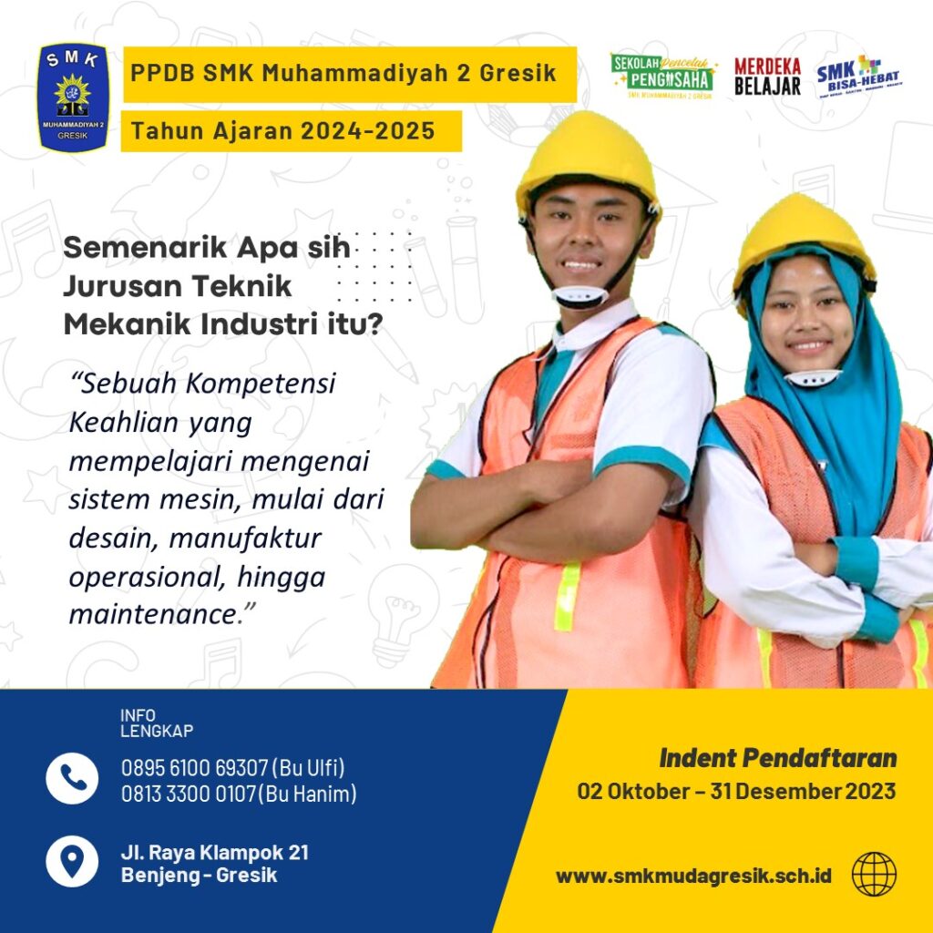 Profil Jurusan Teknik Mekanik Industri Smk Muda Gresik