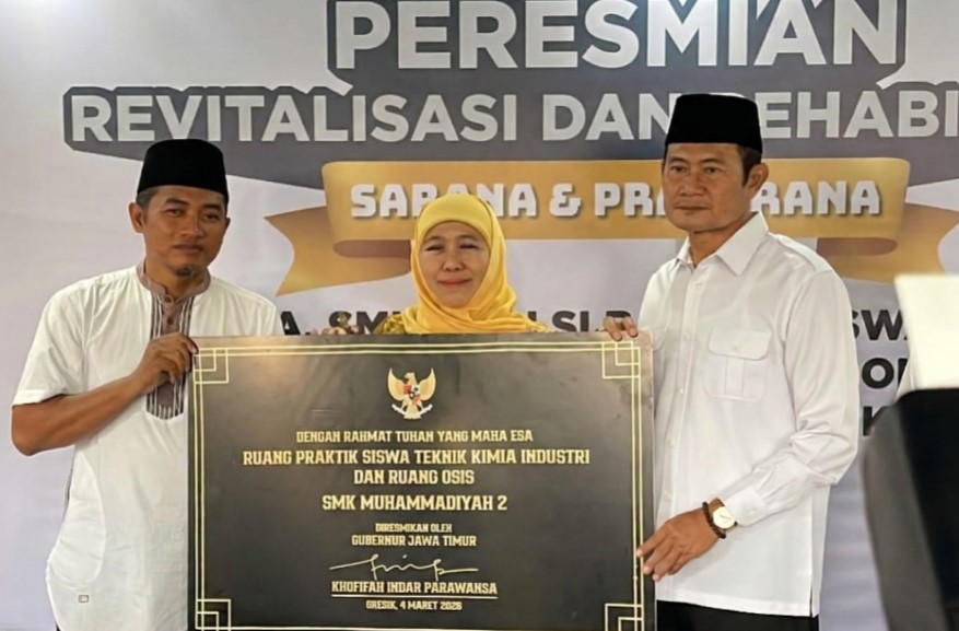 peresmian gedung revitalisasi SMK Muhammadiyah 2 Gresik