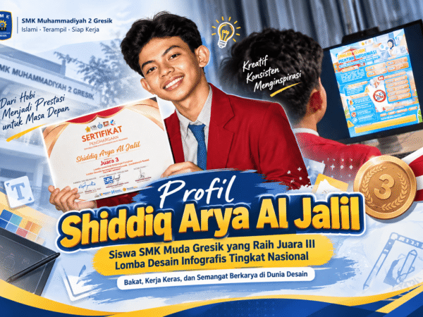 Dari Hobi Menjadi Prestasi, Kisah Arya Siswa SMK Muda Gresik yang Raih Juara Nasional